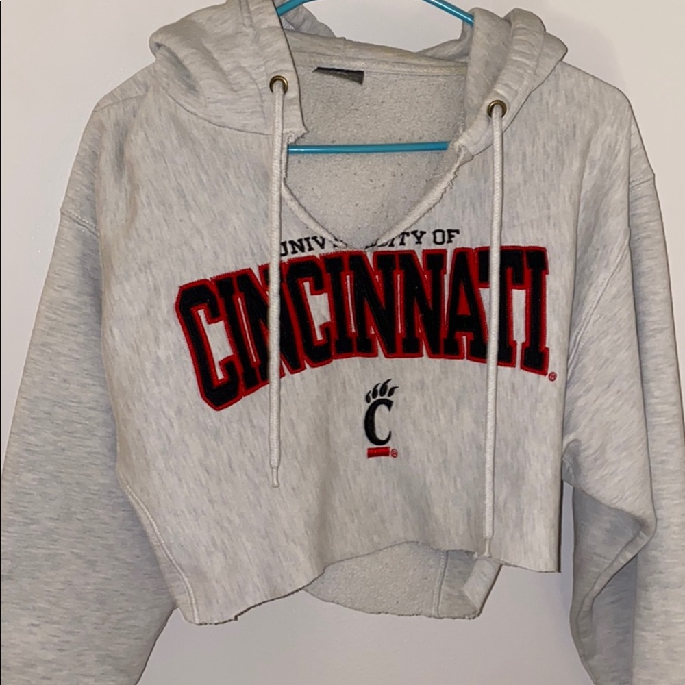 University of Cincinnati cropped hoodie